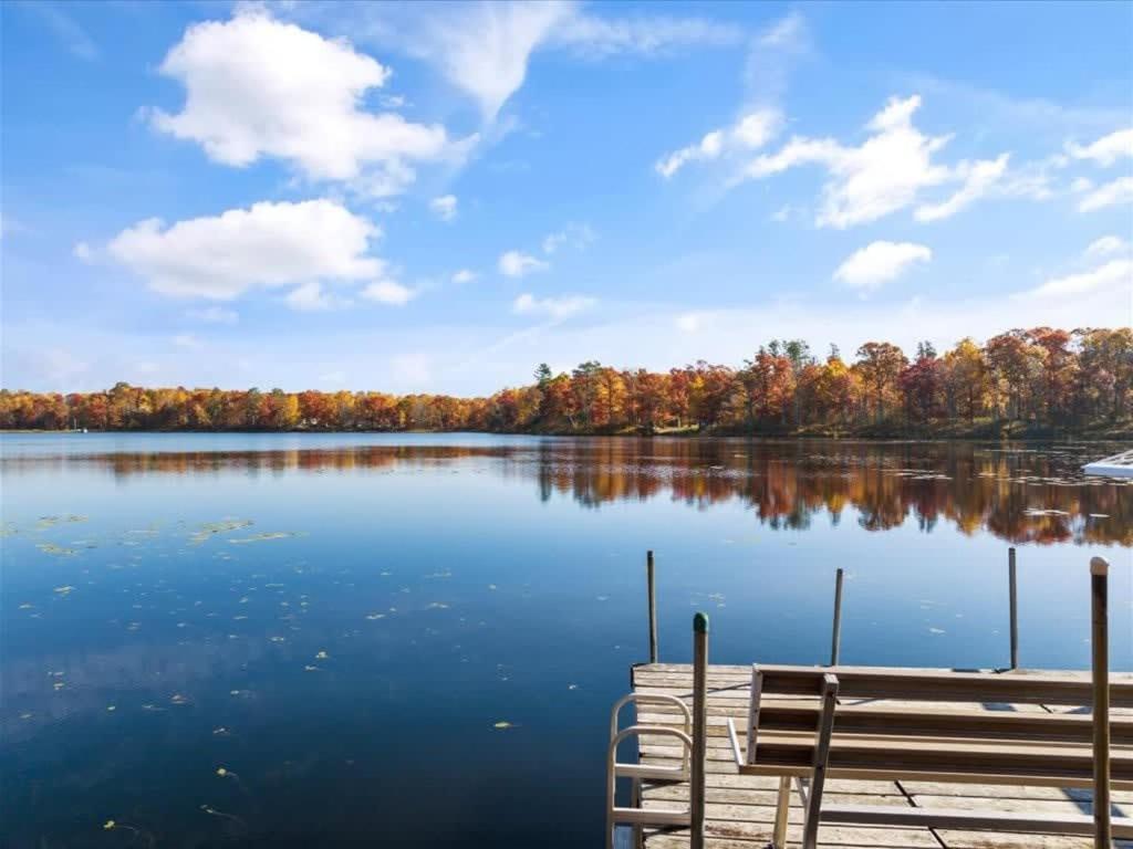 Winter Hideaway Lakeside Cabin Snowmobile Villa Cross Lake Exterior photo