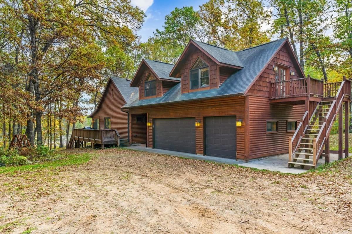 Winter Hideaway Lakeside Cabin Snowmobile Villa Cross Lake Exterior photo